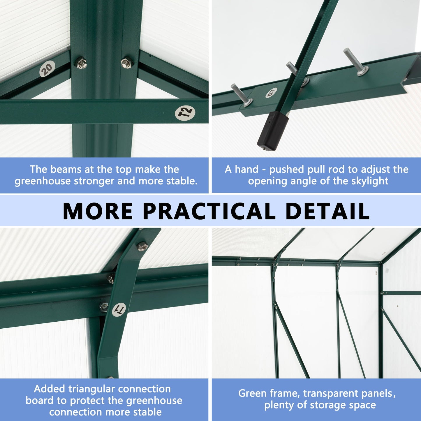Outdoor Polycarbonate House and Raised Metal Base
