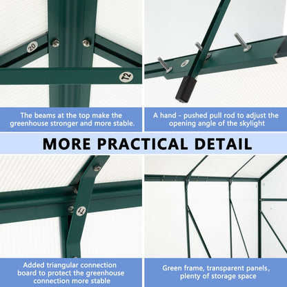 Outdoor Polycarbonate House and Raised Metal Base