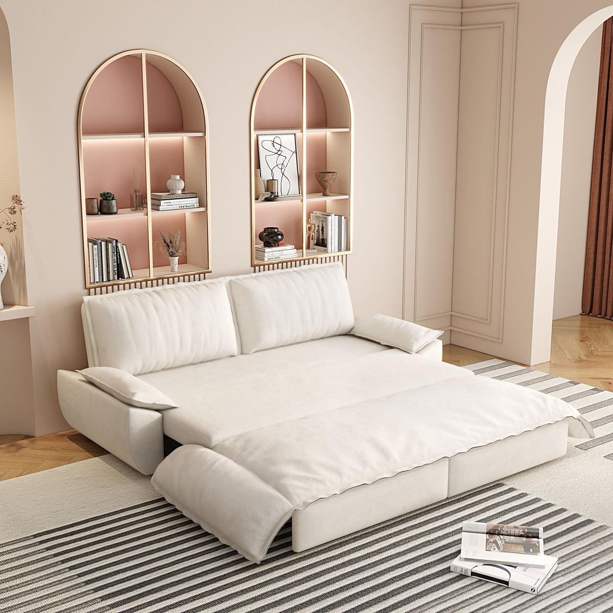 Queen Sleeper Bed and a 3 in 1 Convertible Sofa