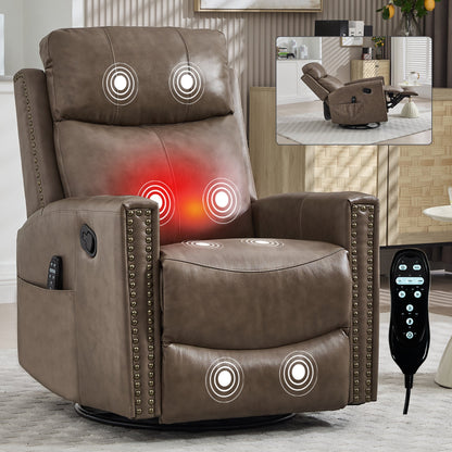 Comfortmax Camel Genuine Leather Recliner