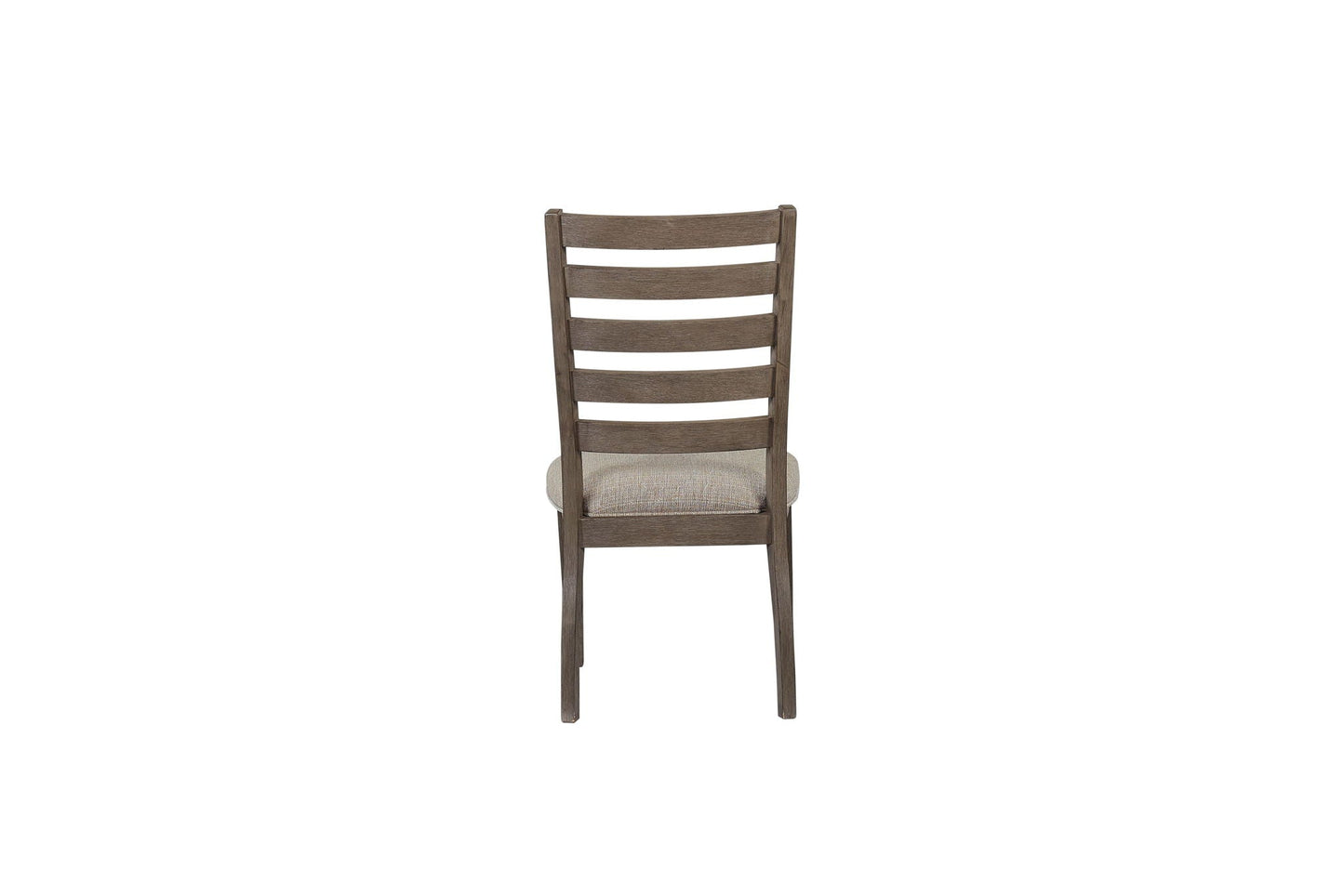 Side Dining Chair with Ladder Back Set of 2 Gray