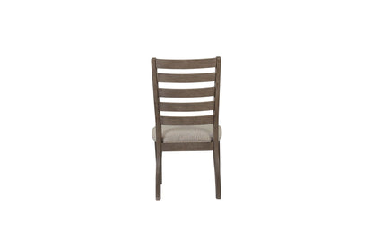 Side Dining Chair with Ladder Back Set of 2 Gray