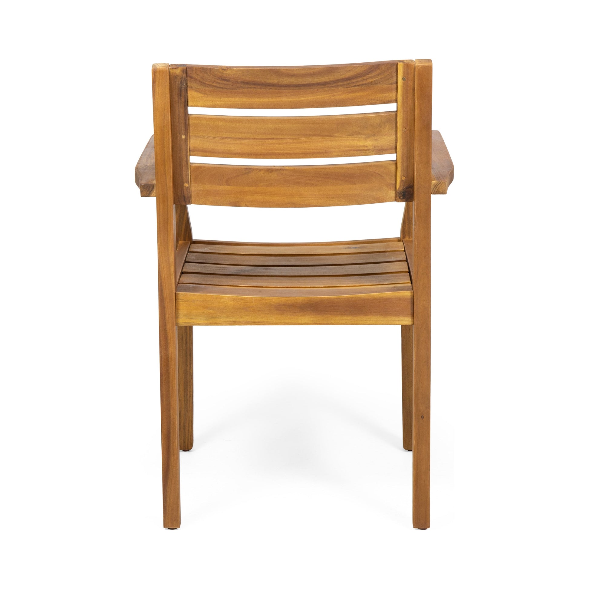 Stamford chair acacia wood outdoor armchair with slatted back HouseOfZazla on Tampa Garden Store on Tampa Home & Garden Store