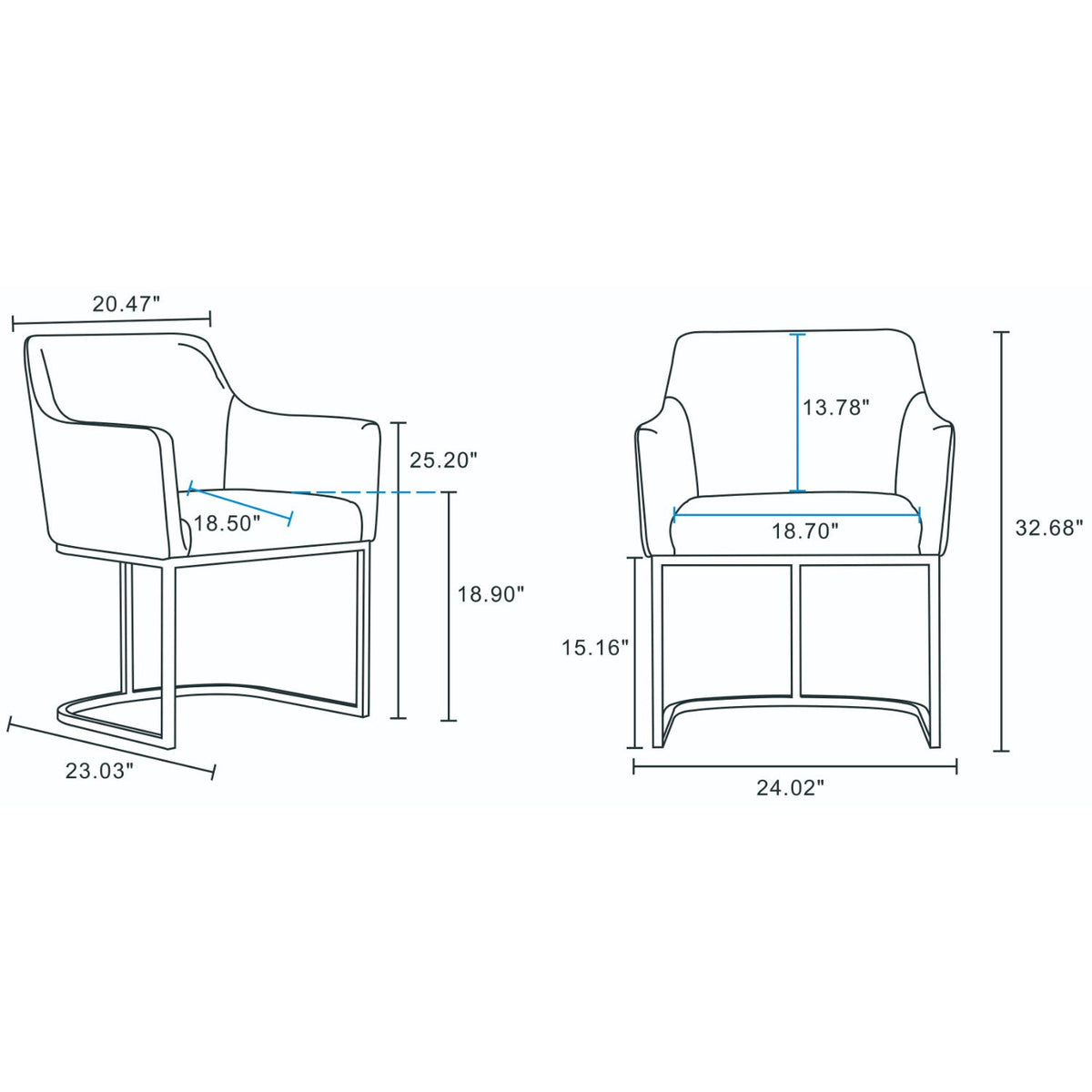 Serena Modern Dining Upholstered Armchair