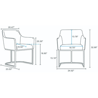 Serena Modern Dining Upholstered Armchair