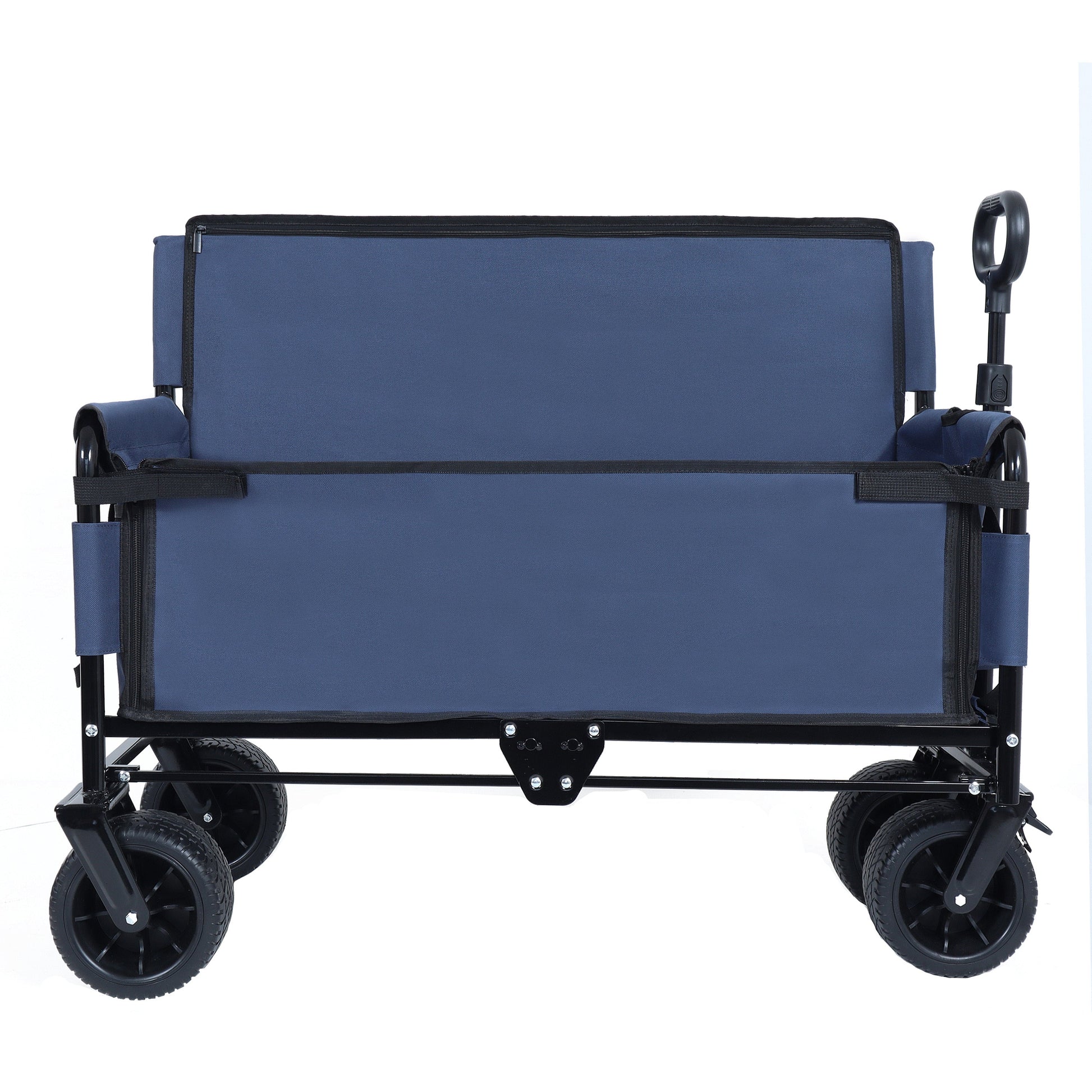 3-in-1 Folding Wagon by HouseOfZazla blue bench wagon with zip top on Tampa Home & Garden Store