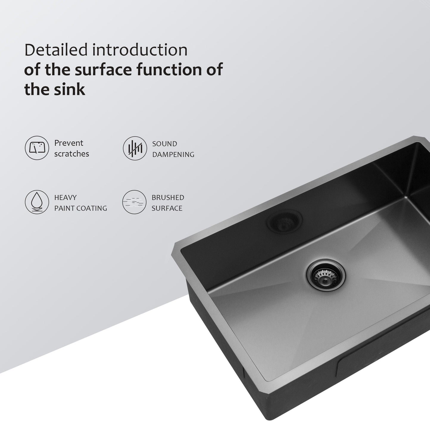 Undermount Single Bowl Kitchen Sink 16 Gauge
