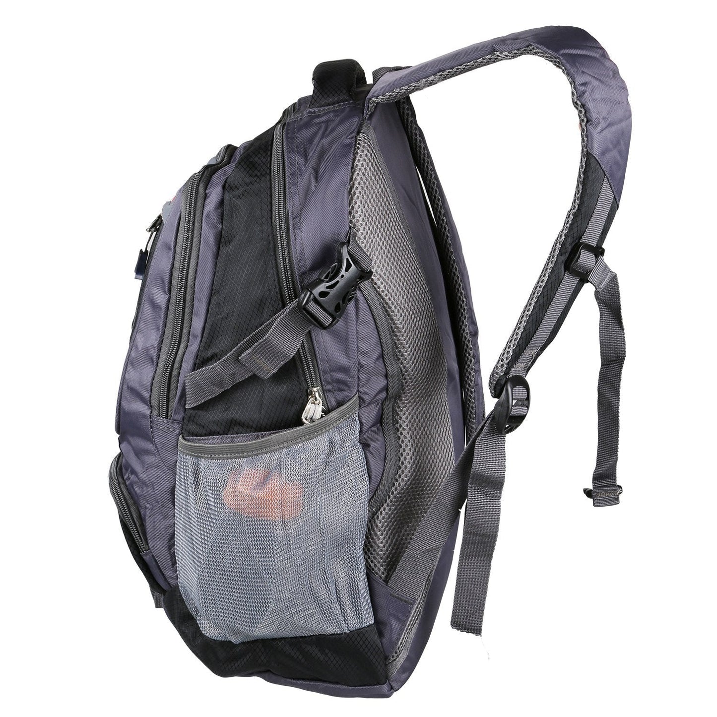 GemGear unisex school backpack with purple gray fabric and dual water bottle pouches on Tampa Home & Garden Store