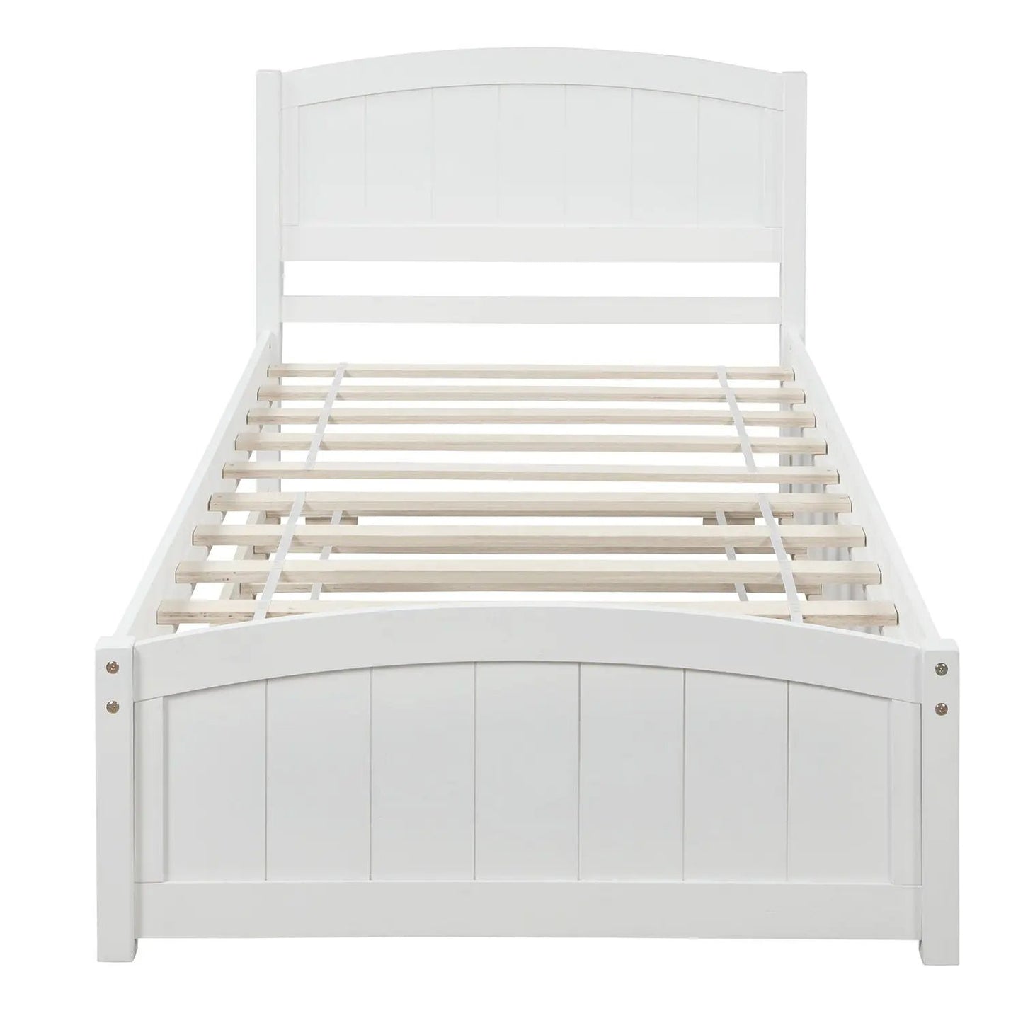 Platform Bed and Headboard With Footboard Slats