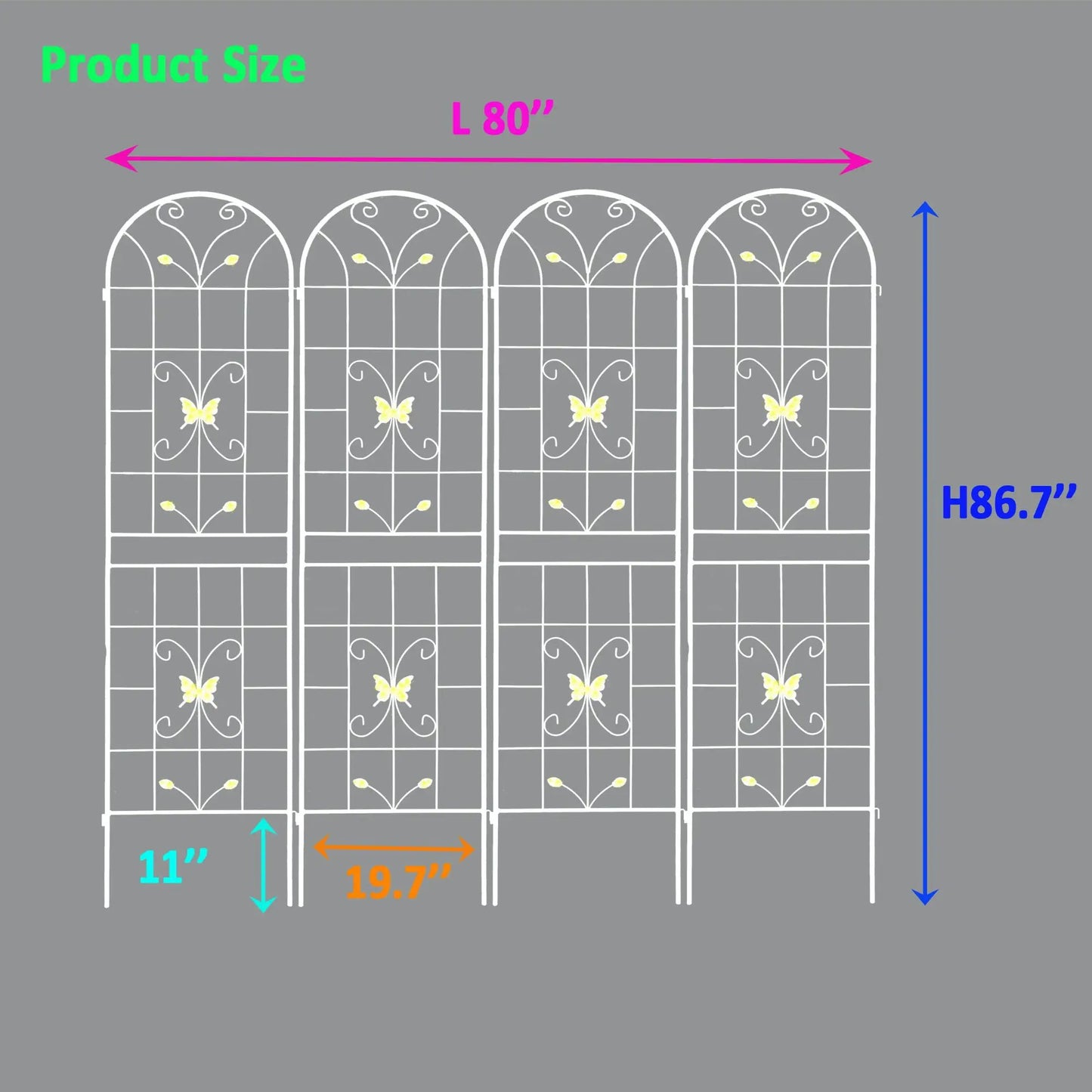 Garden Metal Trellis for Climbing Plants