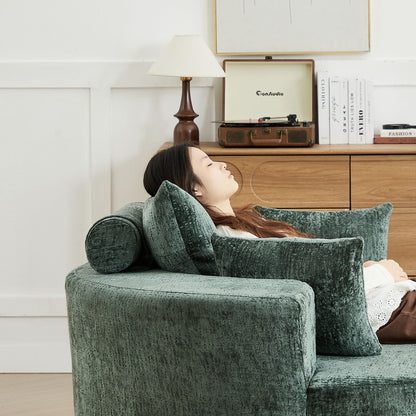 Modern Single Sofa and Swivel Sleeper Chair