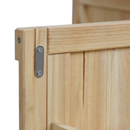 K&K Outdoor Kitchen Island wood frame corner with metal bracket detail on Tampa Home & Garden Store