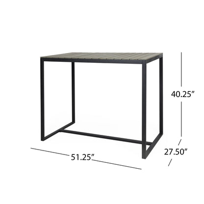 Ernesto Outdoor Acacia Bar Table for the Patio
