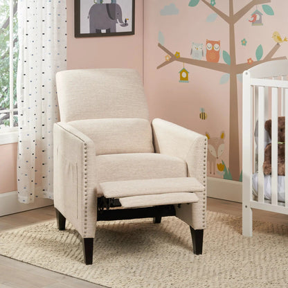 Kiersten Contemporary Fabric Pushback Recliner