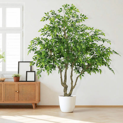 Large Artificial Green Banyan Tree With A Pot