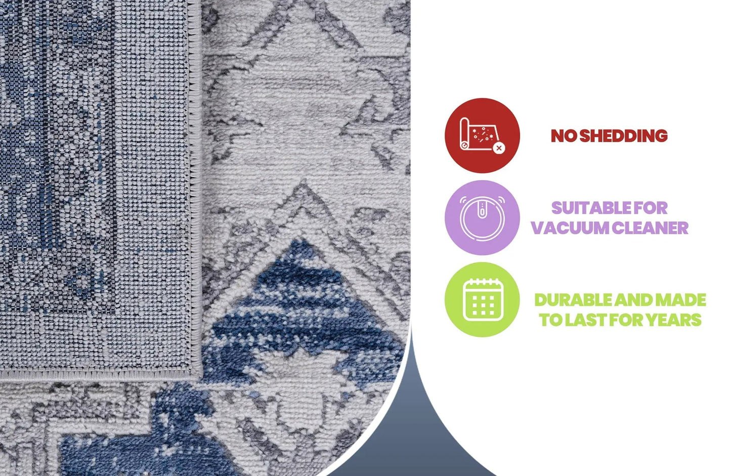 Marfi Oriental Trendy Rug for Modern Living Room