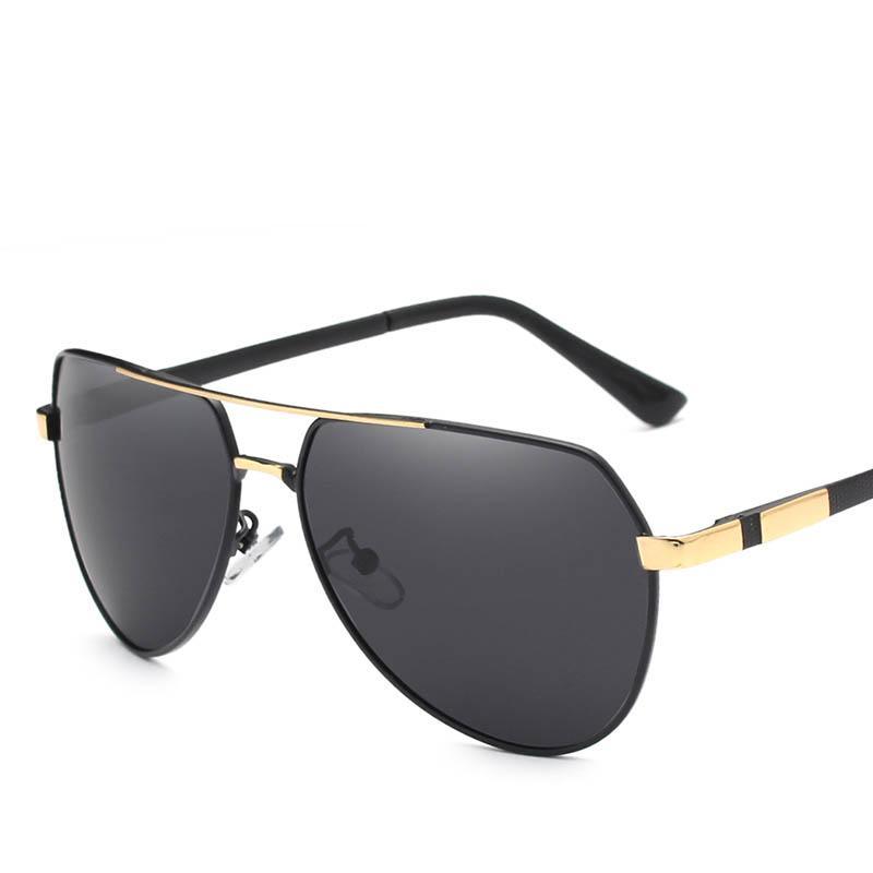 Stevvex aviator sunglasses polarized black lenses gold-tone frame on Tampa Home & Garden Store