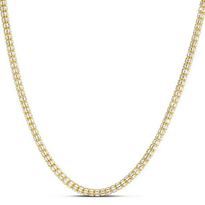 Ice Barrel Chain necklace 14k yellow gold, 3.23 mm, by Bids.com on Tampa Home & Garden Store