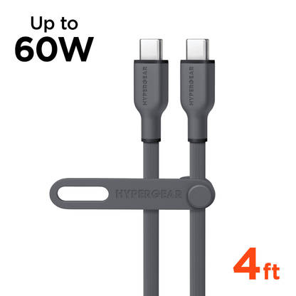 Flexi PRO USB-C to USB-C Cable 4ft, gray HyperGear two-pack on Tampa Home & Garden Store