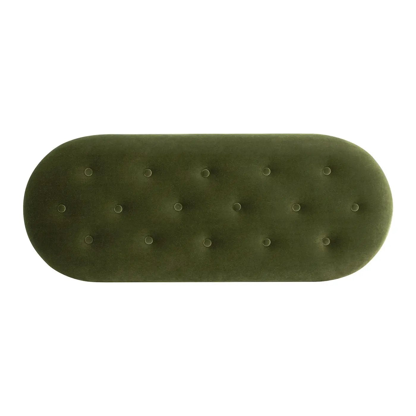 Melinda Oval Tufted Bullion Fringe Storage Bench