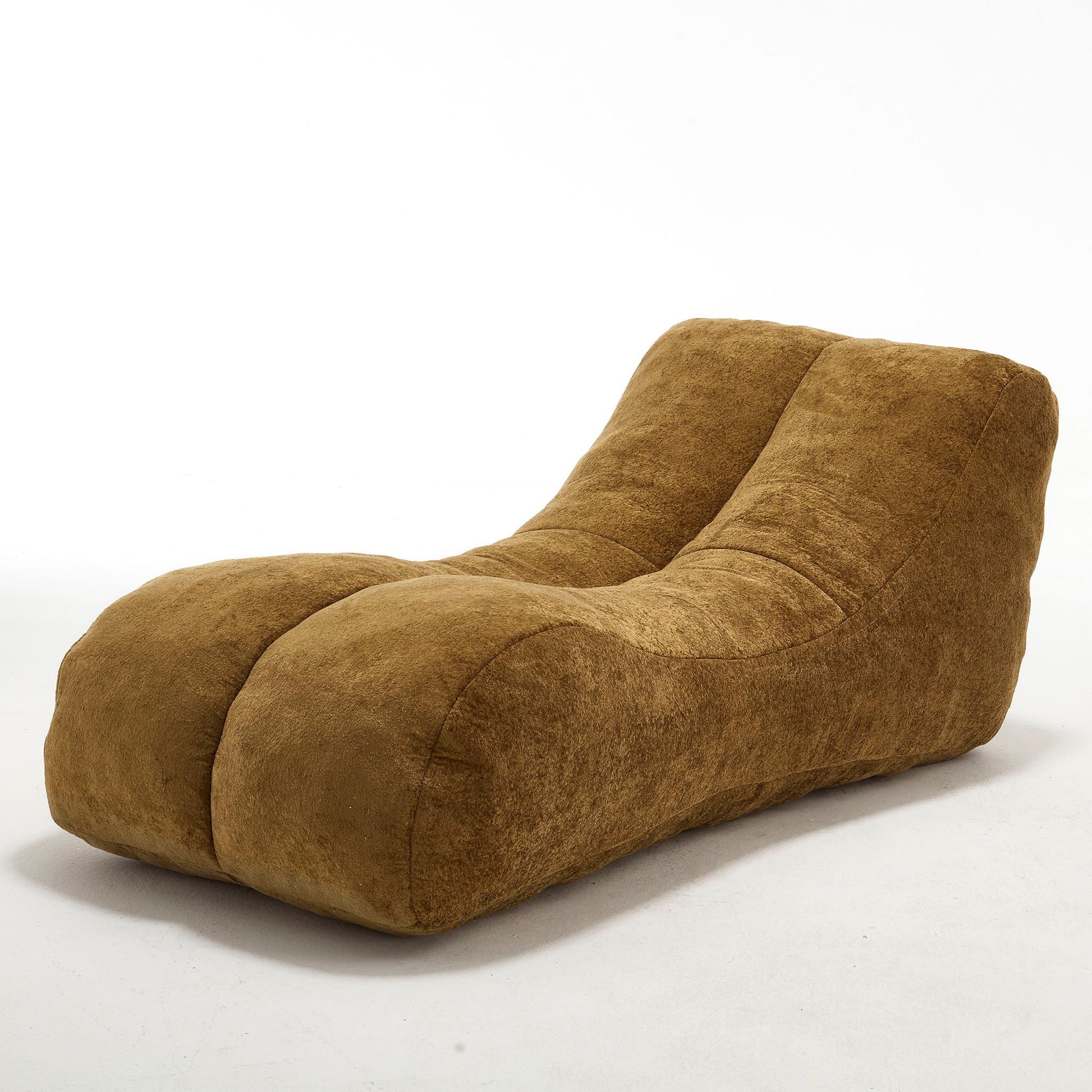 Creative Bean Bag Sofa Chair by HouseOfZazla, brown chaise with high quality sponge filling on Tampa Home & Garden Store
