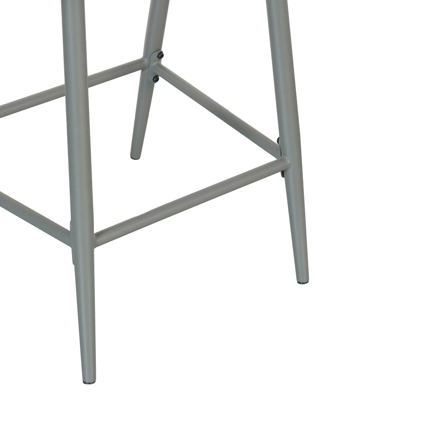 Outdoor Bar Stools With Scallop Cushion And Frame