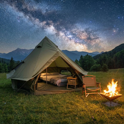 Premium Four Season Bell Tent And Stove Jack