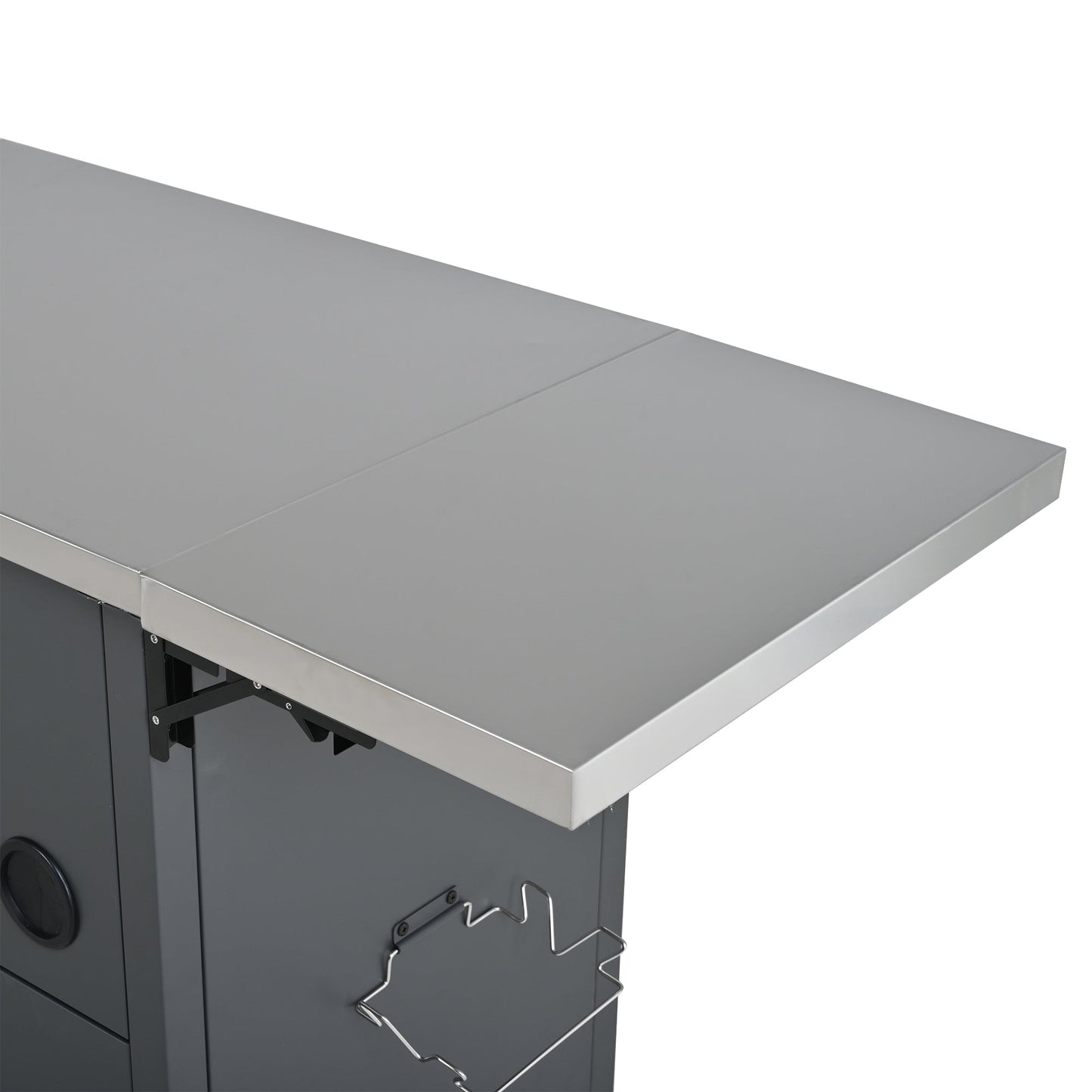 Foldable Outdoor Prep Cart and Storage Shelf