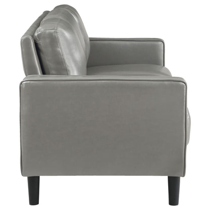 Farallone Contemporary Track Arm Plush Sofa