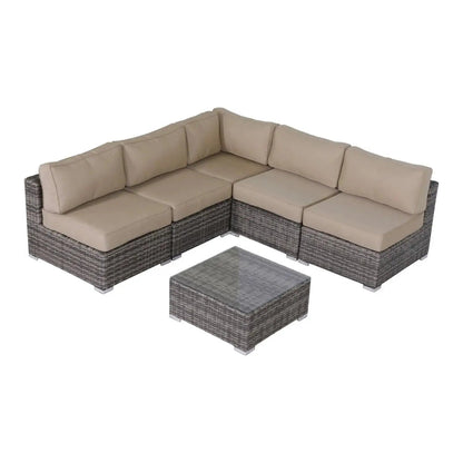 Seating Set With Cushions Handcrafted Wicker 4-piece Outdoor Unique Piece Furniture on Tampa Home & Garden Store