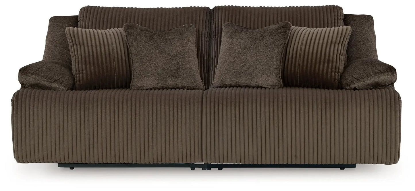 Top Tier Corduroy Reclining Sectional with Chaise