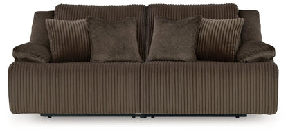 Top Tier Corduroy Reclining Sectional with Chaise