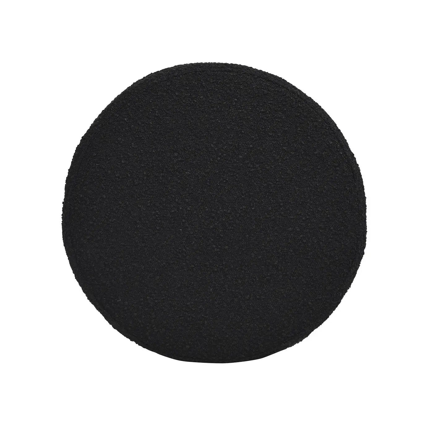 Fuji oversized round storage ottoman in black boucle fabric by Unique Piece Furniture on Tampa Home & Garden Store