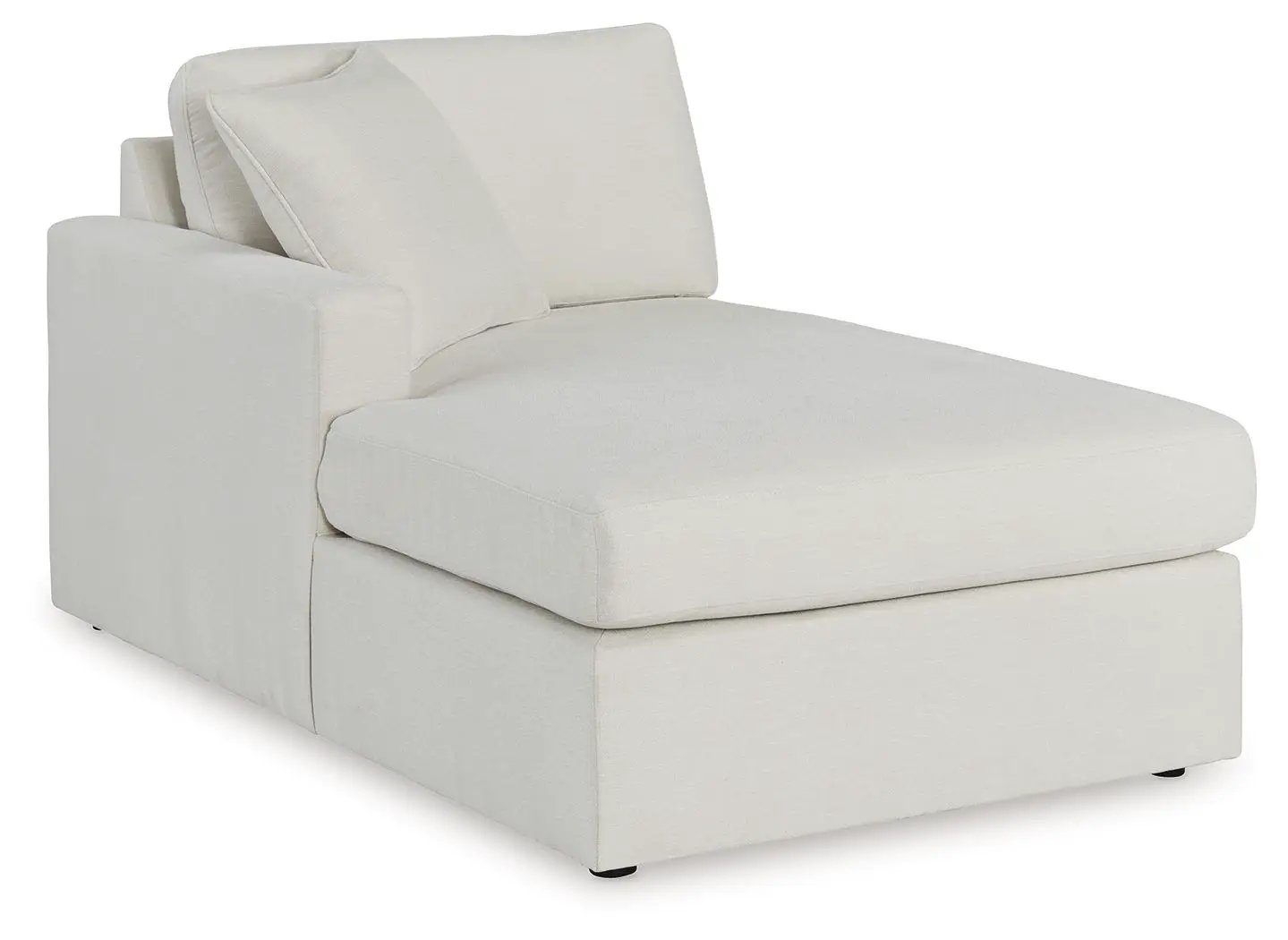 Modmax Sectional Oyster stationary sofa by Unique Piece Furniture in off-white fabric on Tampa Home & Garden Store