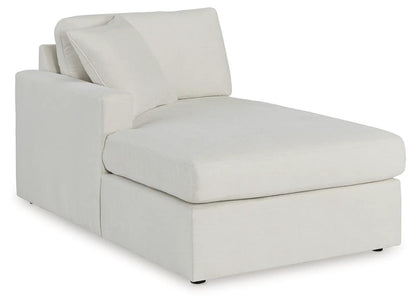 Modmax Sectional Oyster stationary sofa by Unique Piece Furniture in off-white fabric on Tampa Home & Garden Store
