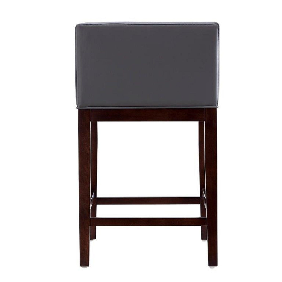 Counter height stool with dark grey upholstered seat and beech wood frame by HouseOfZazla on Tampa Home & Garden Store