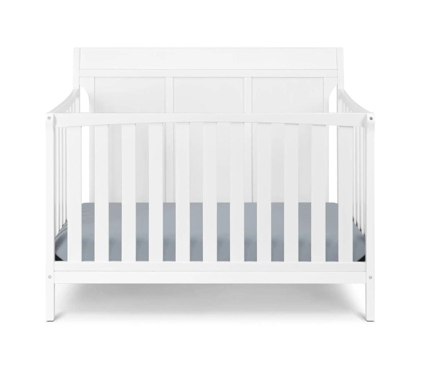 Shailee 4-in-1 Convertible Crib white finish by Unique Piece Furniture with slatted sides on Tampa Home & Garden Store