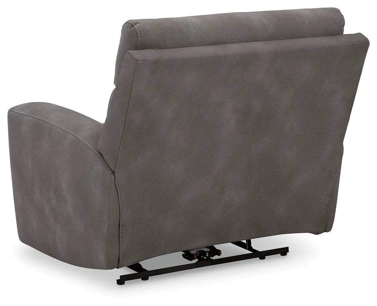 Next-Gen Durapella power recliner with adjustable headrest in gray fabric on Tampa Home & Garden Store