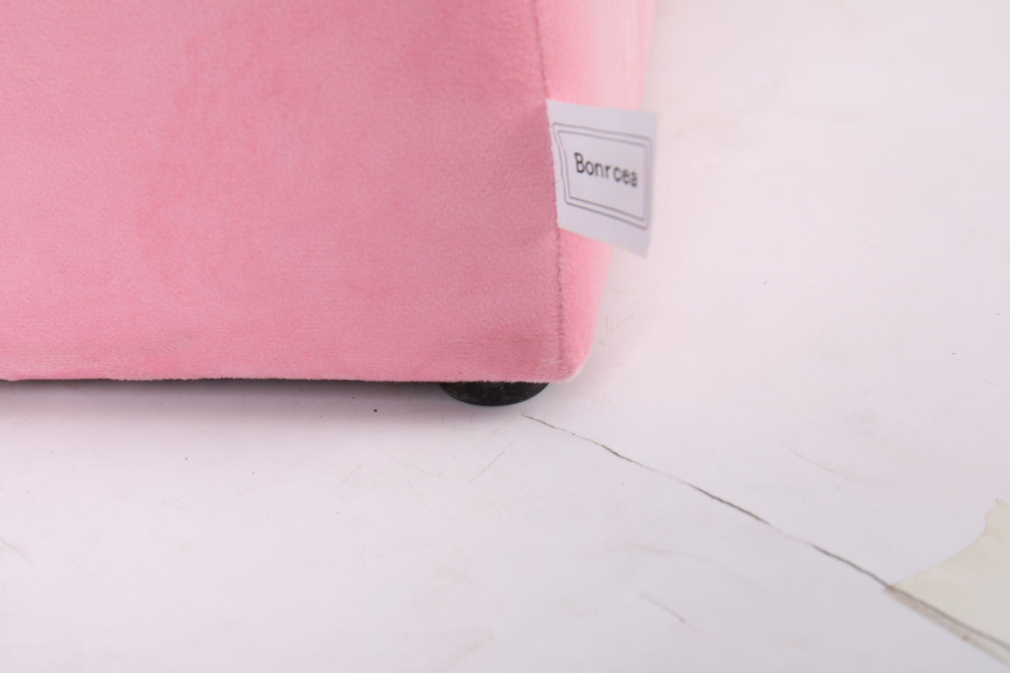 Durable Design Kids Club Sofa pink plush fabric, compact arm chair style on Tampa Home & Garden Store