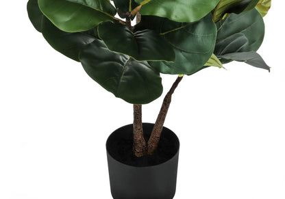 49in artificial fiddle leaf fig tree in black pot with green leaves Unique Piece Furniture on Tampa Home & Garden Store