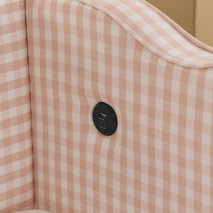 Gingham Wave Daybed And Usb Charging Port