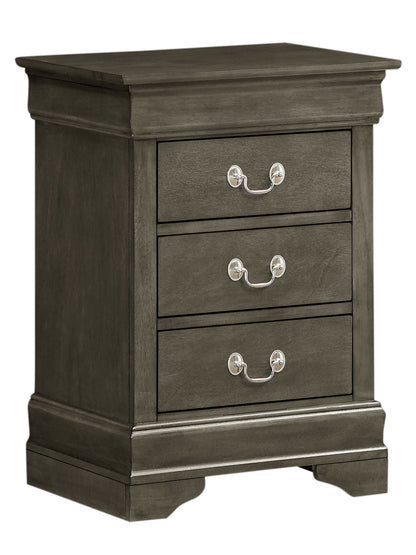 Louis Philippe Nightstand in Wood Veneer