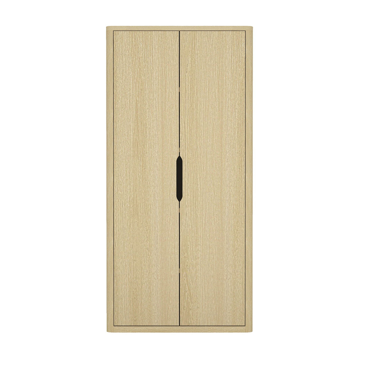 Rivington Bookcase Cabinet with adjustable shelves in light brown woodgrain finish on Tampa Home & Garden Store