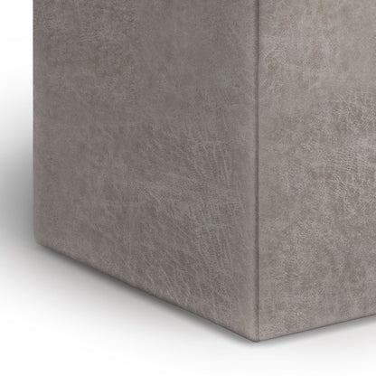 Rockwood Upholstered Cube Ottoman with Tray