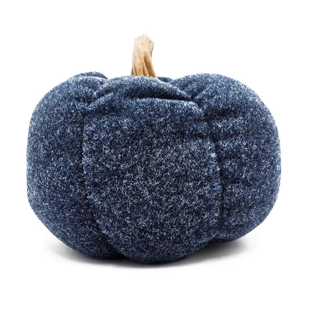 Blue Pumpkin Ornament Set For Fall Harvest Decor