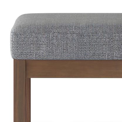 Milltown Upholstered Ottoman Bench With Driftwood