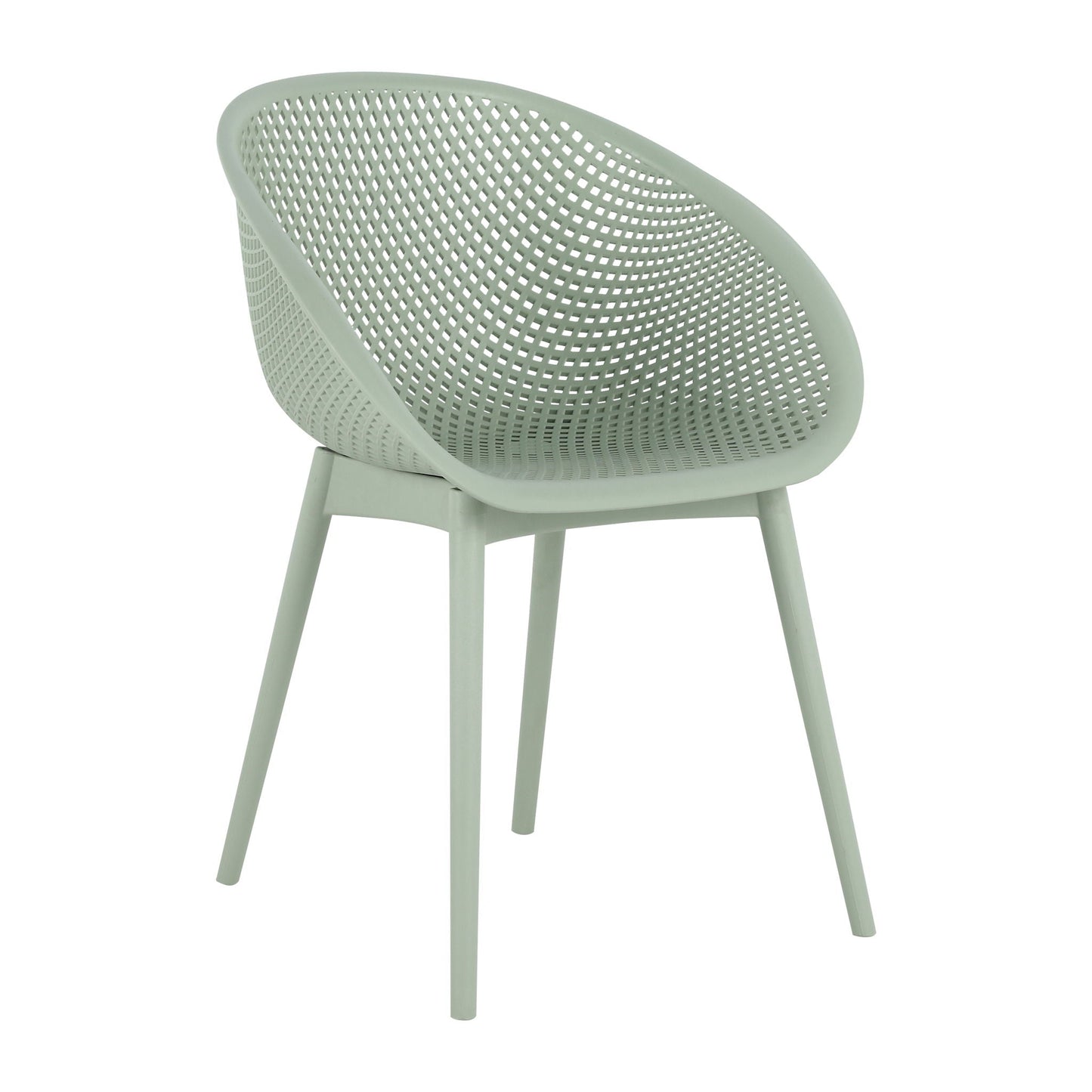 2-piece kids chair set with hollow-out lattice back in sage green HouseOfZazla on Tampa Home & Garden Store