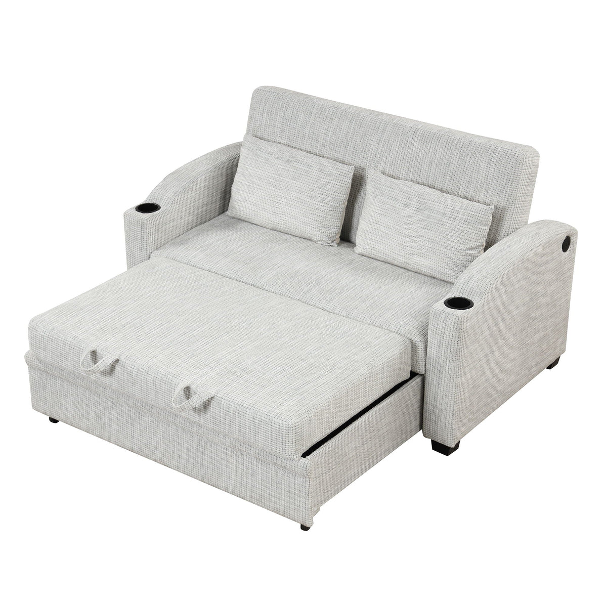Convertible Sofa With Usb And Adjustable Backrest