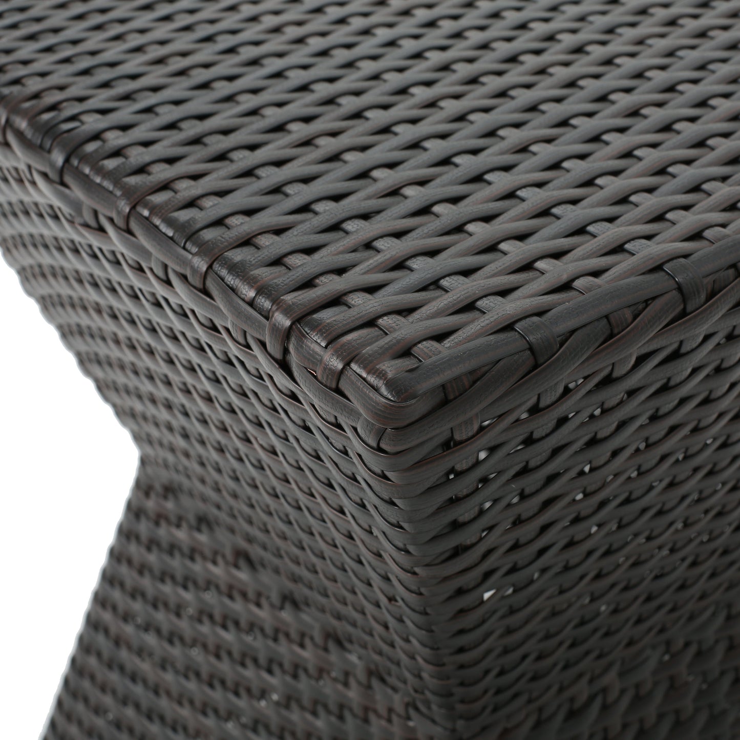 Calhoun Brown Wicker Outdoor Patio Table