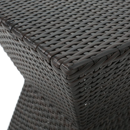 Calhoun Brown Wicker Outdoor Patio Table